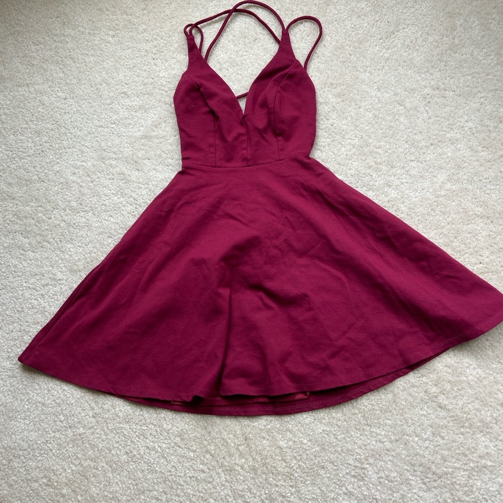 Lulu’s Burgundy Mini Dress